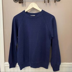 LAST DAY Thin Broken In Basic Crew Neck Raglan